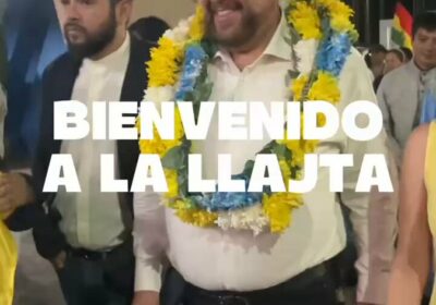 Estoy en la Llajta, arropado y animado por su gente. ¡100 días carajo!