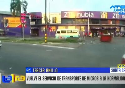 | #SantaCruz Después de tres días de paro del transporte público, los micros…
