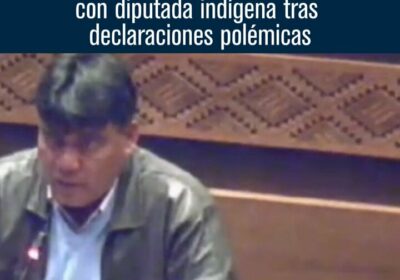 El diputado «evista» Héctor Arce ofrece disculpas a su colega Toribia Lero de CC,…