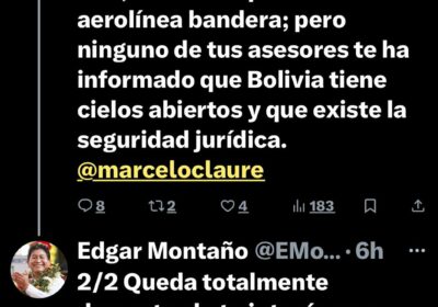 «Como no conseguiste el litio, ahora vas por nuestra aerolínea bandera; pero ninguno de…