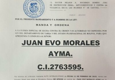 #Justicia El juzgado de Instrucción Penal 5º de Tarija emitió el pasado martes el…