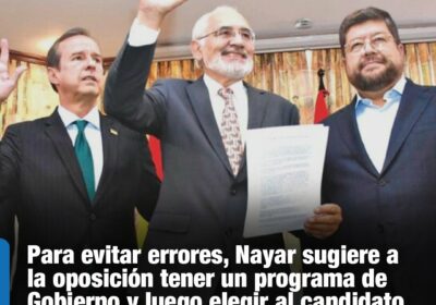 | #Democracia Más de 130 representantes de la sociedad civil enviaron una nota…