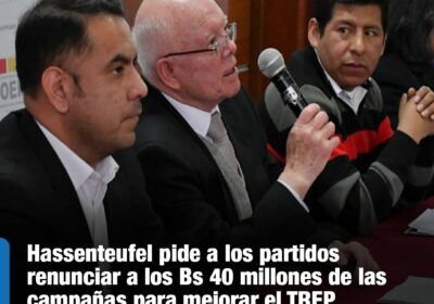 | #Democracia El presidente del TSE también pidió a los representantes del Legislativo…