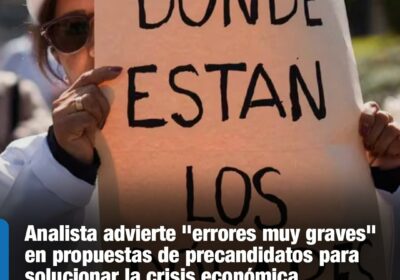 | #Economía El economista lamentó que en este año electoral todos los políticos…