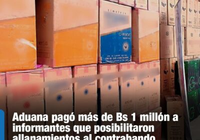 | #Economía La Aduana, en coordinación con la Policía y la Fiscalía, logró…