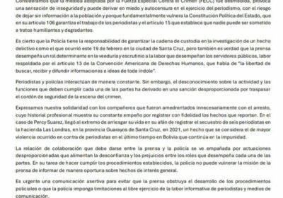 Caso Aldunate: La ANPB y APSC expresan su preocupación por el arresto de…