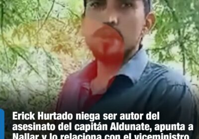 | #Seguridad Hurtado admitió que Nallar lo contrató para asesinar a una persona…