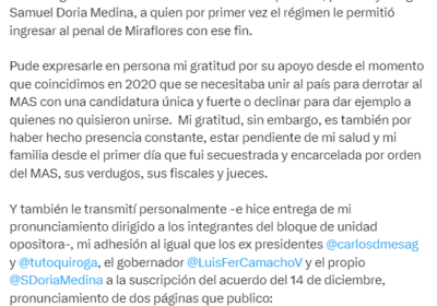 | 𝐀Ñ𝐄𝐙 𝐑𝐄𝐂𝐈𝐁𝐄 𝐕𝐈𝐒𝐈𝐓𝐀 𝐃𝐄 𝐃𝐎𝐑𝐈𝐀 𝐌𝐄𝐃𝐈𝐍𝐀 𝐘 𝐒𝐄 𝐃𝐈𝐑𝐈𝐆𝐄 𝐀 𝐎𝐏𝐎𝐒𝐈𝐓𝐎𝐑𝐄𝐒 La…