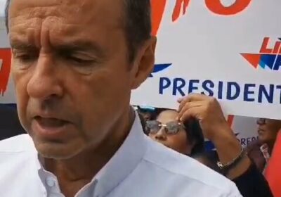 El precandidato a la presidencia Jorge Tuto Quiroga visitó el mercado de Villa…