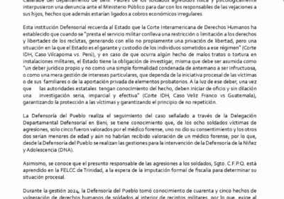 | #Seguridad La Defensoría del Pueblo realiza el seguimiento al proceso contra un…