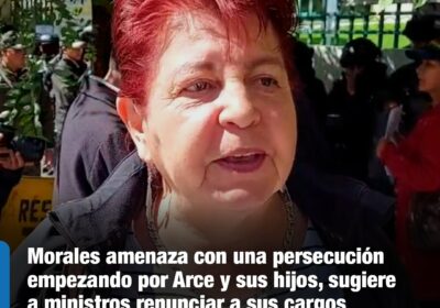 | #Política La exministra de Evo Morales lanzó la advertencia tras presentar su…