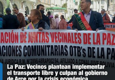 | #LaPaz El transporte público pide el incremento de 0,50 centavos en el…