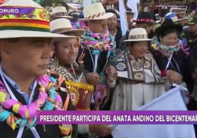| El presidente Luis Arce participa de la entrada del Anata Andino del…