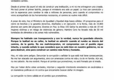 🇨🇴 | ¡Atención! — Francia Márquez denuncia amenazas contra su vida tras denunciar corrupción…