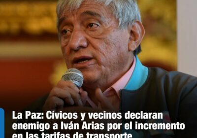 | #Ciudades Acusaron al alcalde de La Paz de incrementar el pasaje del…