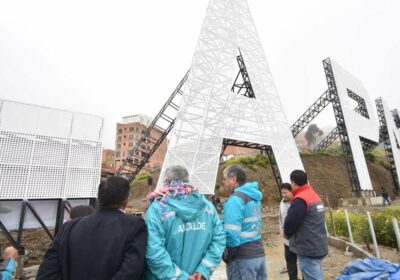 | #Sociedad Emaverde construye el letrero La Paz turística en Bs 2,1 millones…