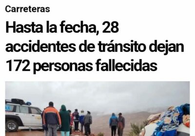 En dos meses de este año 2024, se registraron más de 170 muertos en…