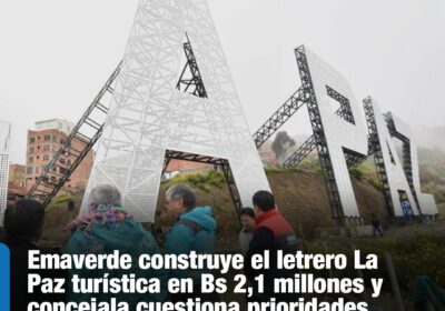 | #Sociedad El alcalde Iván Arias ch’alló el mirador, ubicado entre las zonas…