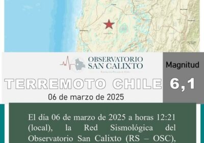 | La Red Sismológica del Observatorio San Calixto reportó un sismo de magnitud…
