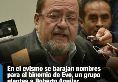 | #Política El evismo analiza alternativas para el binomio del Frente Para la…