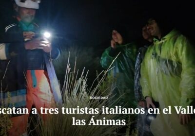 | El GAEM de la alcaldía de #LaPaz rescató a tres turistas de…