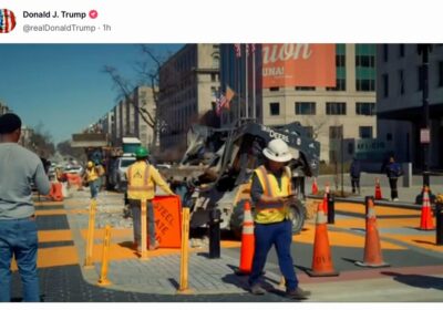 🇺🇸 | El presidente Trump compartió un video que muestra el desmantelamiento de la…