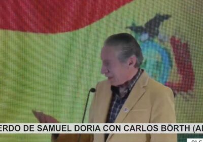 Carlos Borth se une a Samuel Doria Medina rumbo a las elecciones nacionales