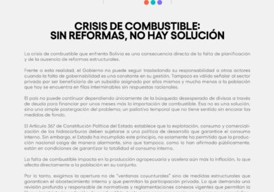 | La Cainco sostiene que la crisis de combustible responde a la falta…