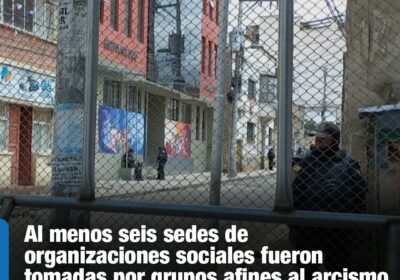 | #Política Las oficinas de la COB, de los Ponchos Rojos y de…