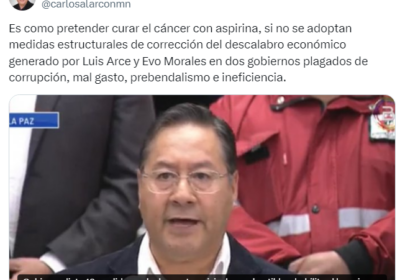 | 𝐀𝐋𝐀𝐑𝐂Ó𝐍: 𝐄𝐒 𝐂𝐎𝐌𝐎 𝐏𝐑𝐄𝐓𝐄𝐍𝐃𝐄𝐑 𝐂𝐔𝐑𝐀𝐑 𝐄𝐋 𝐂Á𝐍𝐂𝐄𝐑 𝐂𝐎𝐍 𝐀𝐒𝐏𝐈𝐑𝐈𝐍𝐀 El diputado Carlos…