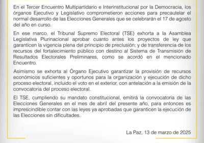 | 𝐓𝐒𝐄 𝐄𝐗𝐇𝐎𝐑𝐓𝐀 𝐀𝐏𝐑𝐎𝐁𝐀𝐑 𝐋𝐄𝐘𝐄𝐒 𝐄𝐋𝐄𝐂𝐓𝐎𝐑𝐀𝐋𝐄𝐒 El TSE pide a la Asamblea Legislativa…