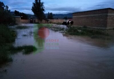 | El desborde de dos ríos en el municipio de #Arani del departamento…