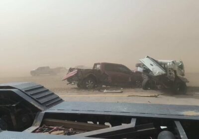 🇺🇸 | Impactante choque múltiple en Texas: Tormenta de polvo, con visibilidad cero provoca…