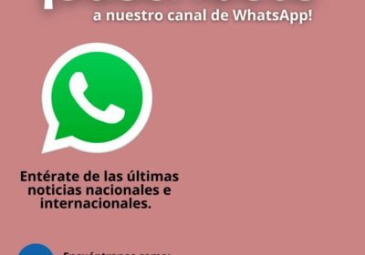 | ¡Ú𝐧𝐞𝐭𝐞 𝐚 𝐧𝐮𝐞𝐬𝐭𝐫𝐨 𝐜𝐚𝐧𝐚𝐥 𝐝𝐞 #𝐖𝐡𝐚𝐬𝐭𝐀𝐩𝐩! Conoce las noticias más relevantes del…