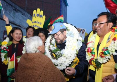 | #Política El precandidato a la presidencia del bloque de oposición Samuel Doria…