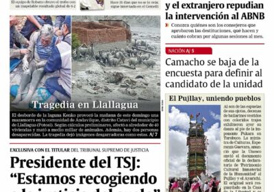 Buenos días, estimados seguidores. Les presentamos la #portada de nuestra edición impresa de hoy,…