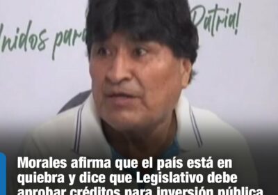 | #Política El líder cocalero consideró que no se debe engañar al pueblo,…