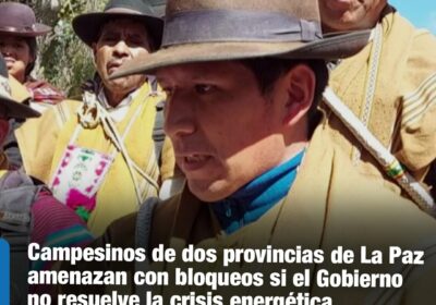 | #Sociedad Los campesinos de la Provincia Larecaja marcharon por el centro de…