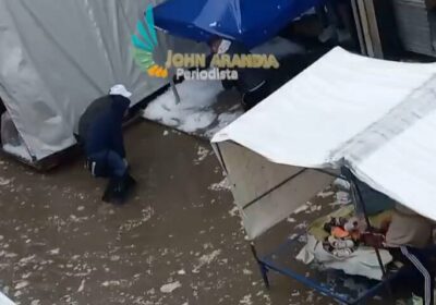 El granizo de hoy en la Ciudad de El Alto produjo goteras al interior…