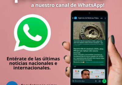 | ¡Ú𝐧𝐞𝐭𝐞 𝐚 𝐧𝐮𝐞𝐬𝐭𝐫𝐨 𝐜𝐚𝐧𝐚𝐥 𝐝𝐞 #𝐖𝐡𝐚𝐬𝐭𝐀𝐩𝐩! Conoce las noticias más relevantes del…