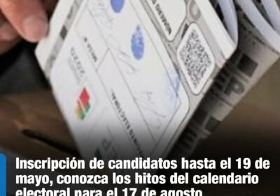 #GrupoFides | #ANF #Política La campaña electoral iniciará el 19 de mayo y se…