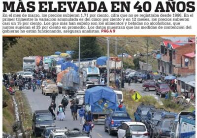 En octubre de este año la inflación será de alrededor del 20%, la de…