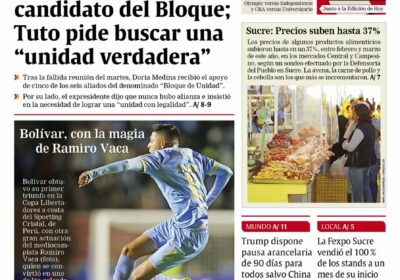 Buenos días, estimados seguidores. Les presentamos la #portada de nuestra edición impresa de hoy,…