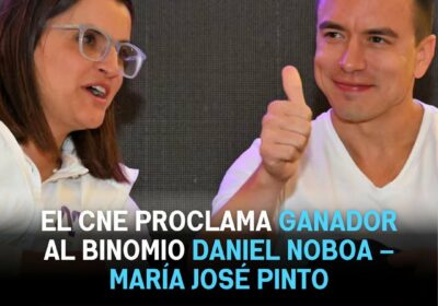 Felicitaciones al presidente @DanielNoboaOk por su victoria. Ecuador le dijo NO al correísmo y…