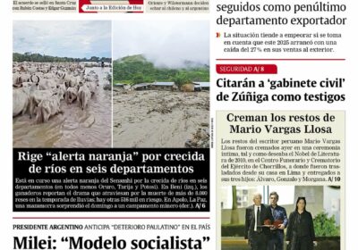 Buenos días, estimados seguidores. Les presentamos la #portada de nuestra edición impresa de hoy,…