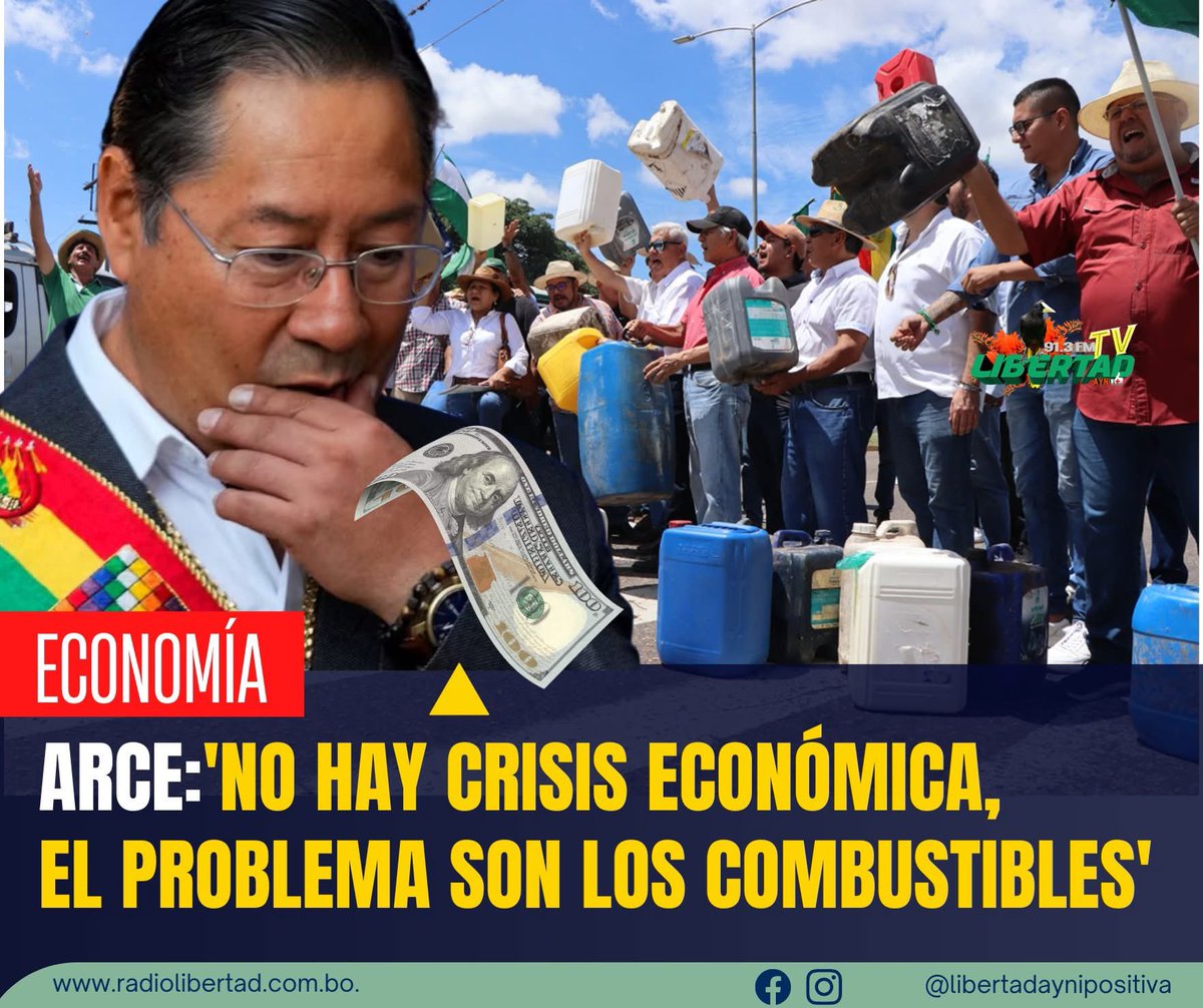 ¿CÓMO SE ATREVE ARCE A DECIR QUE NO HAY CRISIS? Presidente Arce, un día ...
