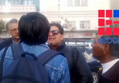 Altercado por el conflicto de los extrabajadores de Sabsa. Los extrabajadores exigían que se…