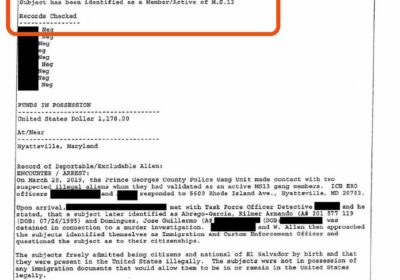 El documento presentado del 28 de marzo de 2019 establece claramente que Abrego García…
