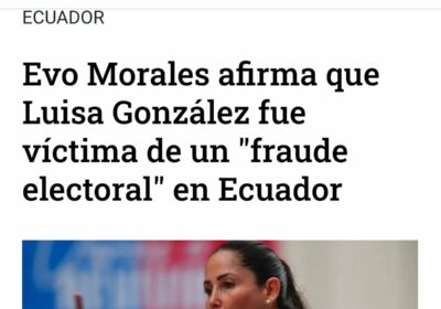 Contundente respuesta de @DianaAtamaint-@cnegobec a Maduro es extensiva a Evo Morales. Si los fraudulentos…