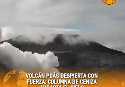 🇨🇷 | Erupción repentina del volcán Poás lanza ceniza y humo a más de…